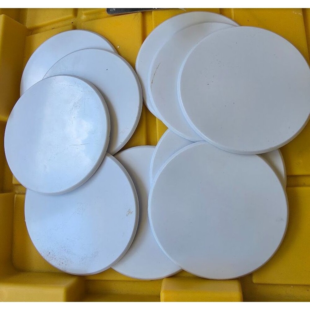Strongest Door Knob Wall Shield, 16 PC Large White round Door Stopper Wall Prote